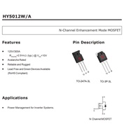 PS - MOSFET BADAK CAPUTAN HY5012 HY5012W 5013 300A 125V TO-247 INVERTER UPS PDC