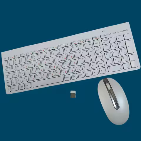 Hebrew layout SK-8861 Wireless keyboard and Mouse set for Lenovo Desktop laptop keyboard Chocolate k