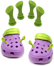 ▶$1 Shop Coupon◀  4pcs Croc Shrek Ear Charms Shrek Party Decorations, Green