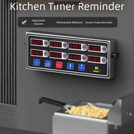 BUTUTUOZ Commercial Kitchen Timer, Stainless Steel Housing 4/6/8 Channel Multi-function Timer, Rugge