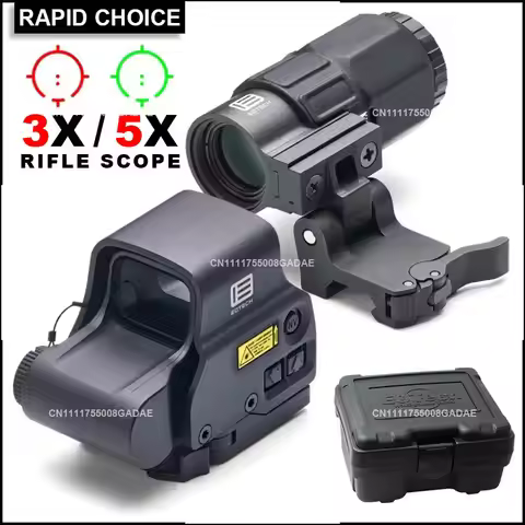 Eotech EXPS3+G33/G43/G45 Hybird Sight Rifle Scope 3X 5X Magnifier 558 Holographic Red Dot Sight Hunt