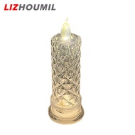 LIZHOUMIL Led Candles Lights Flameless Dropless Battery Powered Night Light For Home Party Halloween Xmas Decor (7 x 18cm)