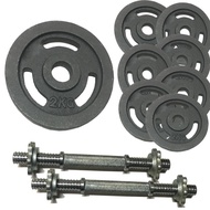 BỘ 2 TẠ THÁO LẮP 93KG ( 8 MIẾNG TẠ GANG 2KG)