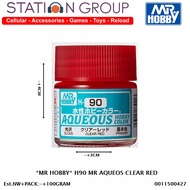 MR HOBBY H90 MR AQUEOS CLEAR RED - AIRBRUSH ACRYLIC PAINT