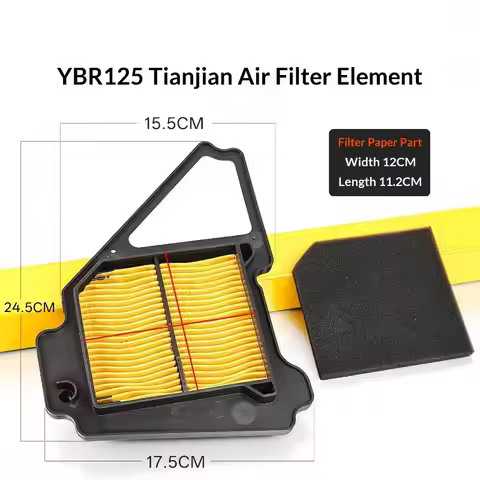 Dustproof Motorcycle Air Filter Fit for YBR125ED JYM125 YBR 125 2008 Models Engine Spare Part