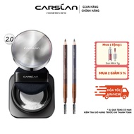 Skin Brightening Combo: Carslan Powder 2.0 24h Matte Oil Control Foundation 8g + Natural Fiber Eyebr