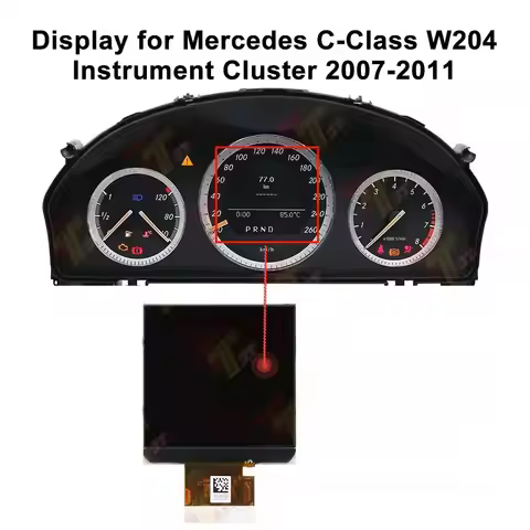 Monochrome LCD Display Screen for Mercedes-Benz W204 W212 C350 GLK35Speedometer Instrument Cluster P