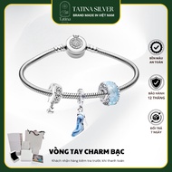 Silver Bracelet Mix Charm Ice Princess Shoes Bracelet Ice Princess Shoes Meaningful Gift