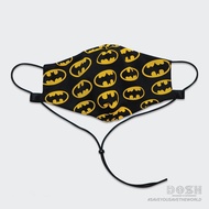 DOSH FACE MASK BATMAN หน้ากากผ้าผู้ใหญ่ กันละอองน้ำ FMASK06-BL