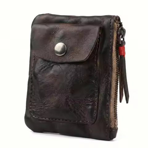 Cowhide Wallet Men's Leather Wallet Genuine Leather Men's Wallet Minimalist Wallet Credit Card Holde