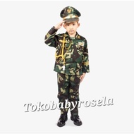 Baju kostum seragam profesi anak ABRI / TNI AD / tentara 17 agustus