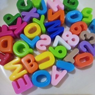 Stock price per pcs alphabet letter beads a-z numbers 0-9 large hole topping