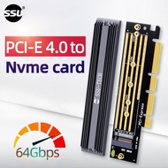 M.2 NVME SSD to PCIe 4.0 x4 Adapter Card, 22110 SSD PCIE X4 Expansion Card , PCI-E GEN4 64Gbps