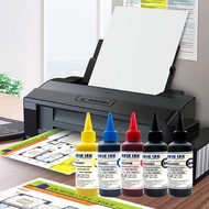Epson L1300 A3 Ink Tank Printer Heat Press Package with 1 Set 5 Colors Pigment or Sublimation Ink CISS Refill