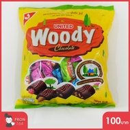 United woody ช็อกโกแลตสอดไส้**รวมรส**น้ำหนักสุทธิ 325 กรัม/จำนวน 50เม็ด