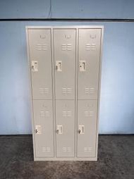 【新竹2手家具】推薦永茂二手傢俱*C050403*六人置物鐵櫃(KEY5個)*辦公家具 辦公桌 員工置物櫃 辦公椅 主管