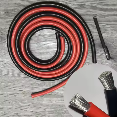 Silicone Silica Gel Wire 1m Red+1metre Black 6AWG 7AWG 8AWG 10AWG 12AWG 14AWG 15AWG 16AWG 18AWG High