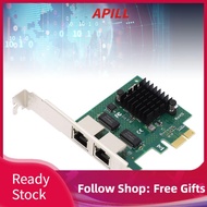 apill Dual Port BCM5720 Gigabit Ethernet PCIe Network Card for Desktop PC Supports Energy Efficient 