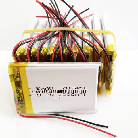 10 PCS 3.7V 1200mAh Lithium Polymer Lipo Rechargeable Battery 703450 For E-books Mobile Phone Power 