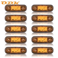 10x/8x/6x/4x Amber LED Side Marker 12V 24V Waterproof Car Accessories LED Marker Lamp Trailer Light 