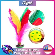 [iRojak] Colorful Feathers Foot Kick Shuttlecock Traditional Toy Game Childhood Sports 毽子 Capteh Cha