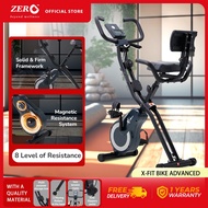 Zero Healthcare X-Fit Bike Advanced Foldable Stationary Exercise Bike Home Gym Fitness Exercise