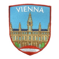 奧地利 維也納 徽章 刺繡布貼 徽章熨燙貼燙布貼 臂章燙 背膠刺繡