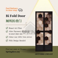 Pintu Lipat Art Fibre BiFold Door Louver 12" Aluminium toilet door / pintu tandas aluminium standard