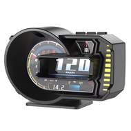 New A590 HUD Full LCD OBD+GPS Instrument Panel Modification Gauge RPM Voltage Oi Pressure Turbo Mete