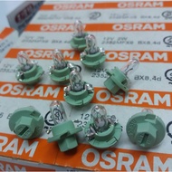 2-30 pcs meter bulb Osram 2352MFX6 Audi A4 A6 Golf 3 BMW 8er Opel 12V 2W BX8, 4d light green bulb