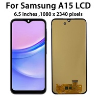 6.5 “จอ OLED สำหรับ Samsung A15 4กรัม A155F A155M หน้าจอดิจิตอลสัมผัสหน้าจอ LCD สำหรับ Samsung A15 5