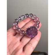 Natural Amethyst Amethyst Rose, Bolivian Amethyst Original Design Bracelet