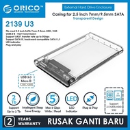 Orico 2139U3 2.5 Inch SATA USB3.0 Enclosure Transparent