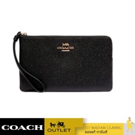 ของแท้ 💯% กระเป๋าสตางค์ COACH 3888 LARGE CORNER ZIP WRISTLET (IMBLK)