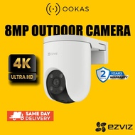 EZVIZ H8c Pro 4K 8MP & H8c 2MP Outdoor Security 360 Pan Tilt WiFi CCTV Camera | AI Human Detection |