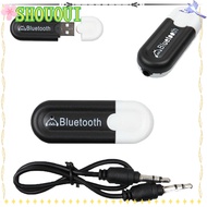 SHOUOUI Stereo Bluetooth Receiver, 3.5mm 2 in 1 Wireless Music Adapter, Networking For Android/IOS Bluetooth 4.0+EDR USB AUX Car Audio Dongle Listening Music