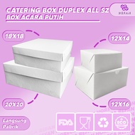 WHITE RICE BOX WHITE CATERING BOX/ DUPLEX SNACK BOX