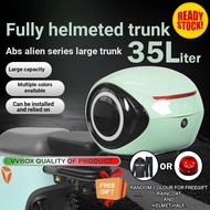 HARGA PROMOSI  ABS 35L Alien Milennium Box Tail Siput Double-layer Waterproof Universal Motorcycle