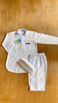 Baju Takwa Putih Anak //. baju takwa putih madinah collection