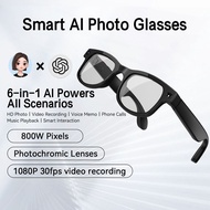 AI Smart Glasses – Photo & Video Recording Glasses, 8MP Camera, Bluetooth Audio