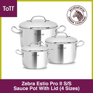 Zebra Estio Pro II S/S Sauce Pot With Lid