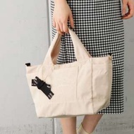 日本 passage mignon 卡其色帆布 手提 斜咩 兩用袋