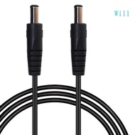 Will 5521 5525 Male to DC5521 5525 Male Connectors Converter Cord Line for LED Light