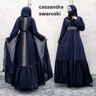 [New] Abaya Hitam Turkey Gamis Maxi Dress Arab Saudi Bordir Turki