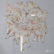 PET貼紙 分裝 小羊 小鹿 小熊 刺蝟 黃金鼠 歪的工作室
