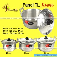 Javanese Pot Home Pot/ + Lid Aluminum Pot/ Javanese Cooking Pot/ 26Cm 28Cm 30Cm/