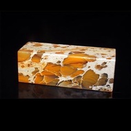壽山石紅油花坑方田仔印章2.5 x 2.5 x 7 cm