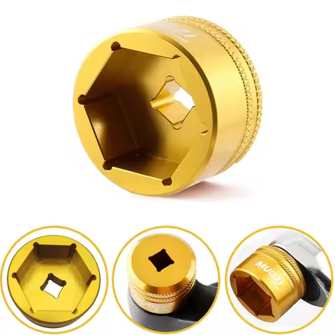 32mm Bike Fork Topcap Socket Tool Compatible for Fox Fork Series of 36,38,40 Use for 3/8" Ratchet Dr