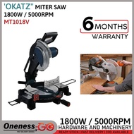 OKATZ MT1018V 10” Compound Miter Saw 1800W Power 10"255mm Miter Saw Heavu Duty Miter Saw Suitable Wo