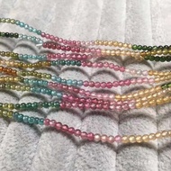 Female Tourmaline Brazil Crystal Bracelet Rainbow Color Natural Candy Tourmaline Wholesale diy Brace